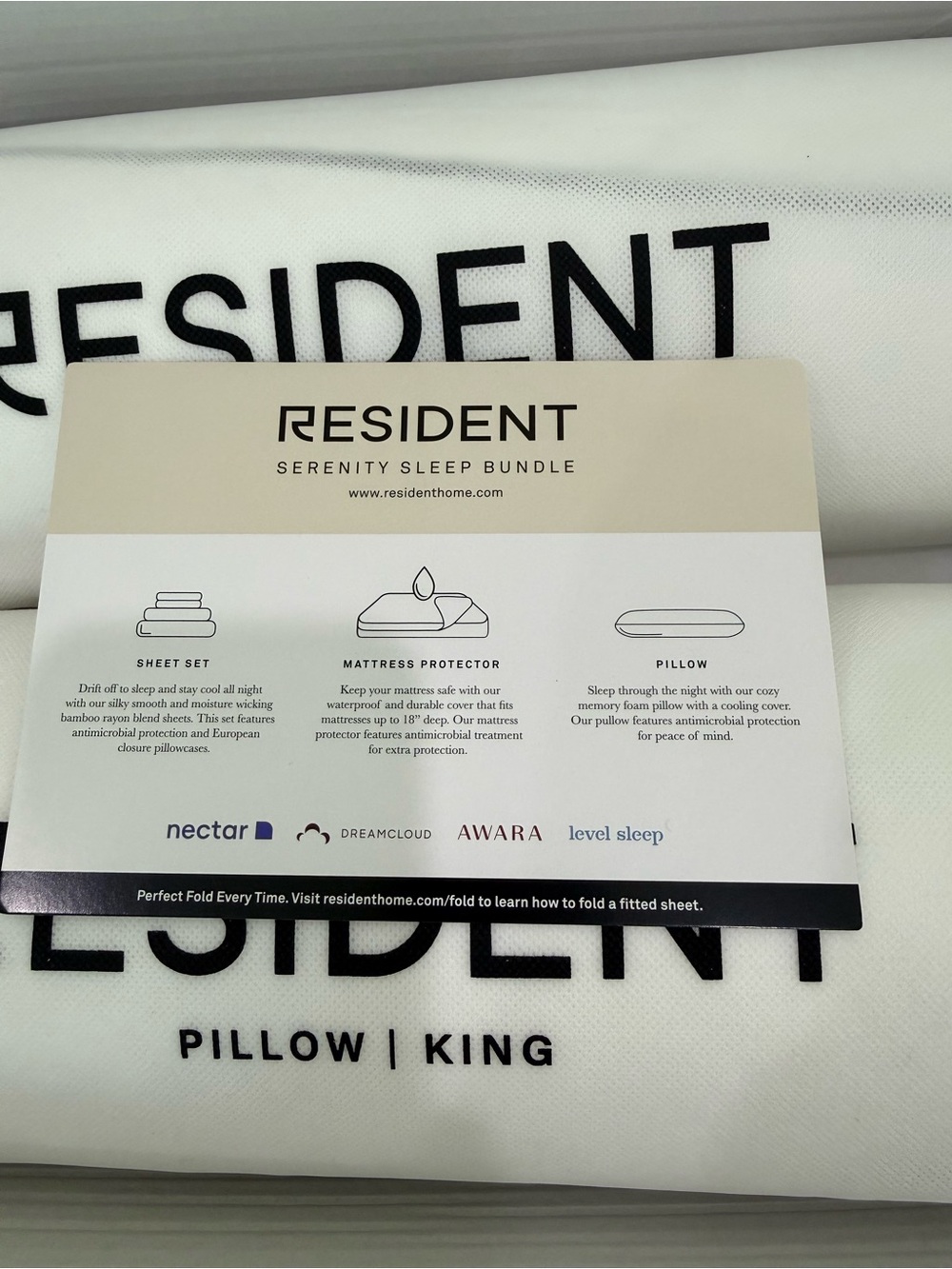 Resident Serenity Sleep Bundle Box - King White - Picture 3 of 9